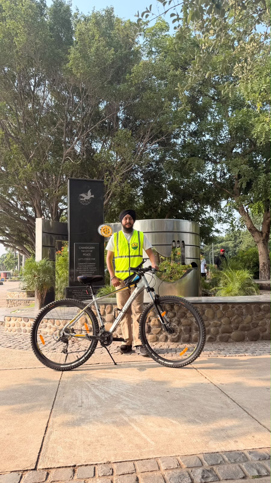 Participates in Peace Cyclothon at Chandigarh
