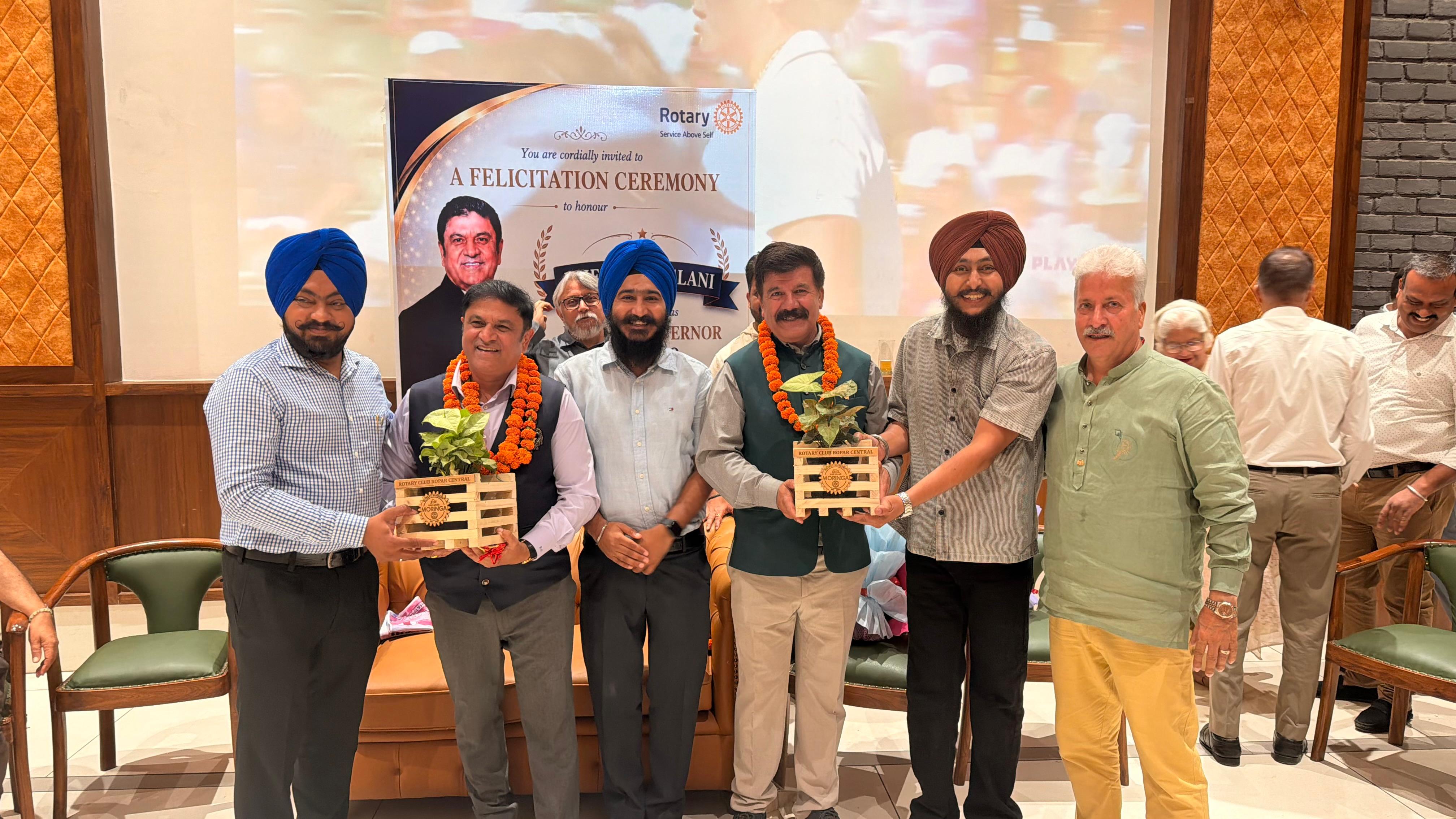 Attend Felicitation Ceremony of Rtn. Dhiraj Miglan
