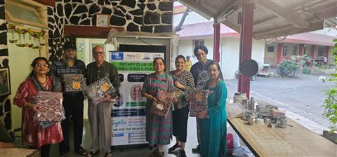 Distribution of Sholapur blankets and dinner