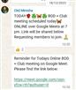 Club Meeting on 18th Dec