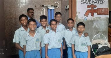 Donation of Water Purifier and Big Tables