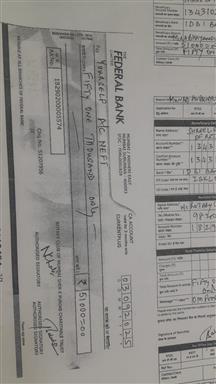 Donation of college fee for needy student