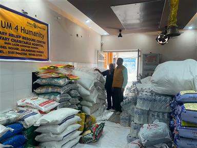 Relief for Flood victims of Punjab-Tarpaulins