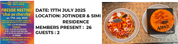 July-Monthly Fireside Meeting