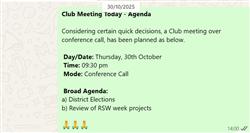 Oct-3rd Monthly Club Meeting (Special)