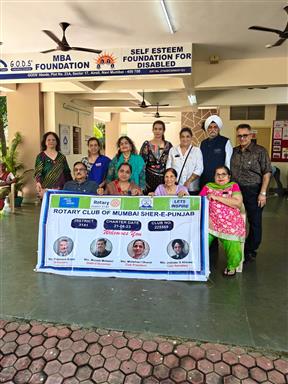 Navratri with specially abled at MBA Foundation