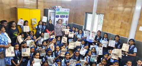 Newspaper Making Session at RC Maruti School