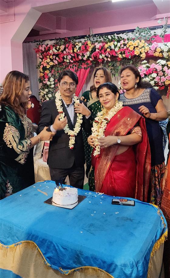 Marraige Ann. Cele. of Rtn Monalisa and Mr Partha