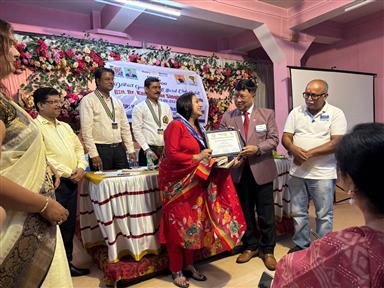 NBA presented to Mrs Dibyashree Ganguly
