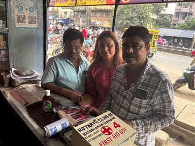 First Aid Box donation at District Traffic Police
