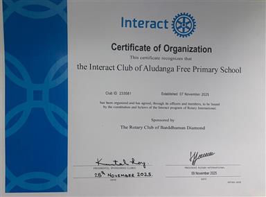 Formation of Interact Club during Interact Week