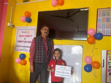 Smart TV Donation at Happy School