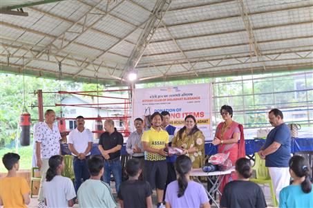 DONATION OF BOXING ITEMS FOR BOXING ACADEMY