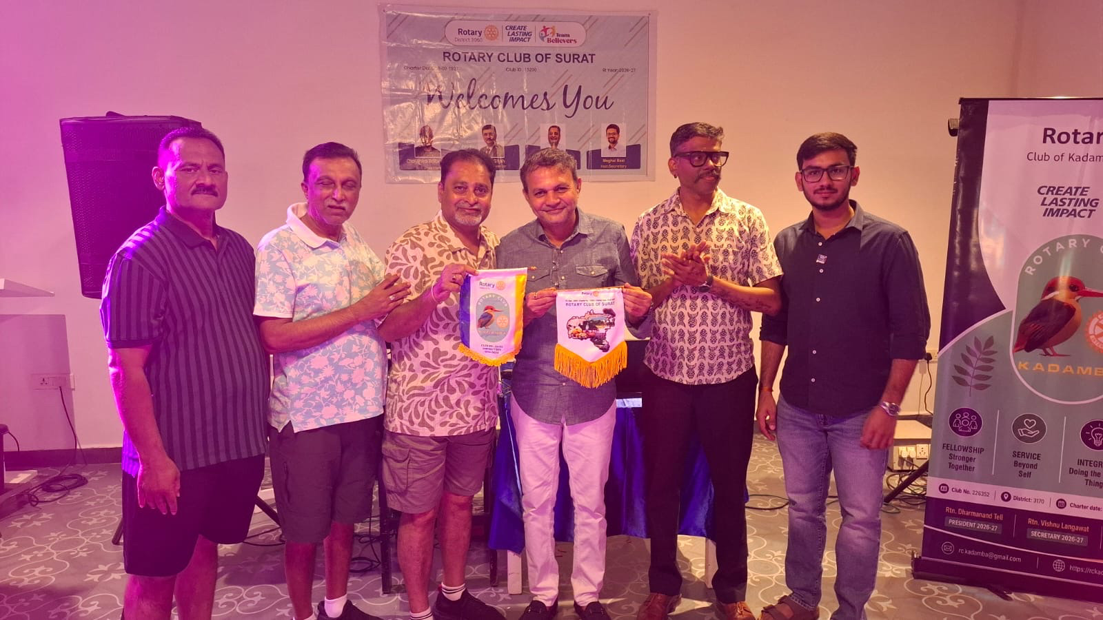 Flag Exchange with RC Surat in Goa