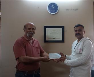 Donation to Jeevan Sandhya