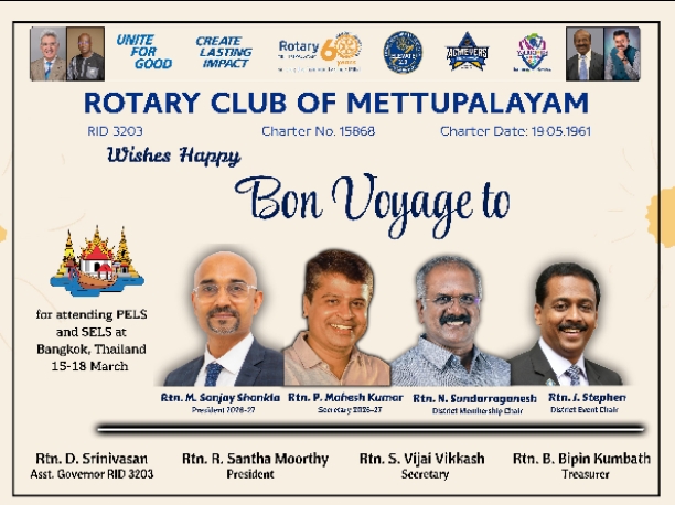 Bon Voyage Ceremony - 2026-27 Leadership Team