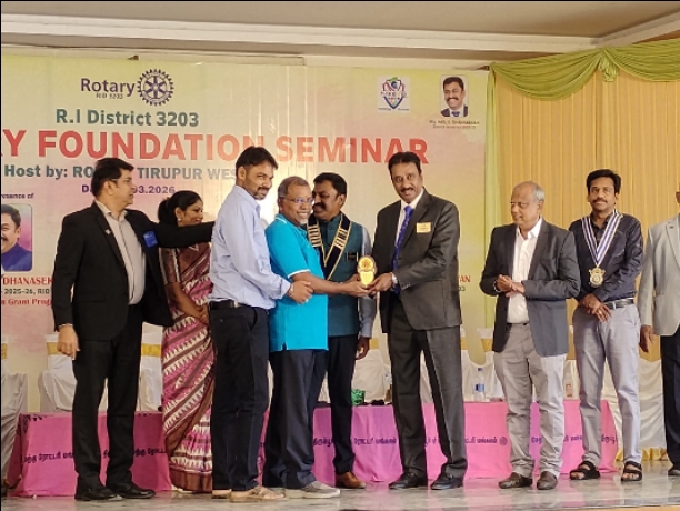 Polio Fund Recognition Received at TRF Seminar