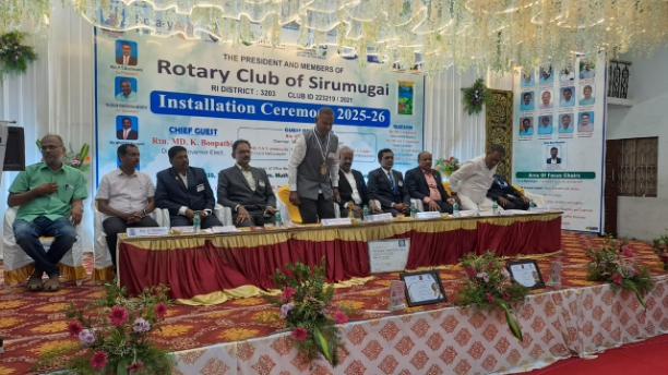 Our Club Rtns Guest of Honors at RC Sirumugai