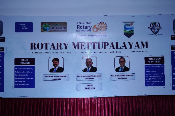 Installation Ceremony of Rtn.Lr.R.Santhamoorthy