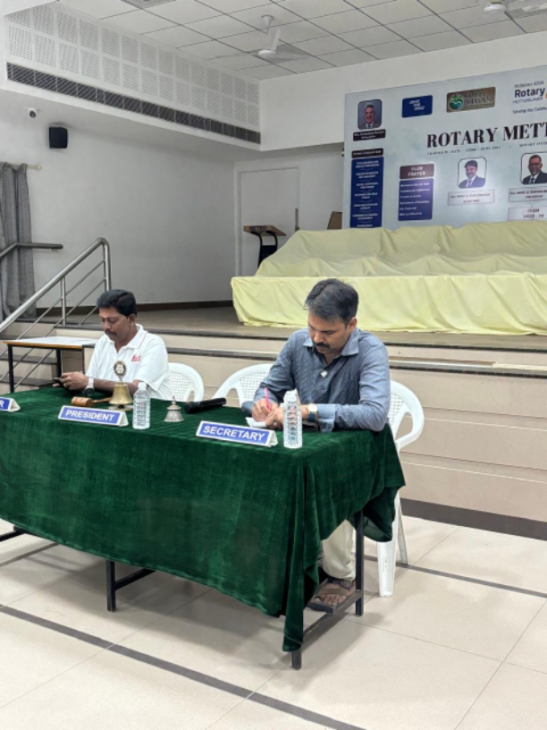 11th Meeting of Rotary Year 
2025-26 Regular