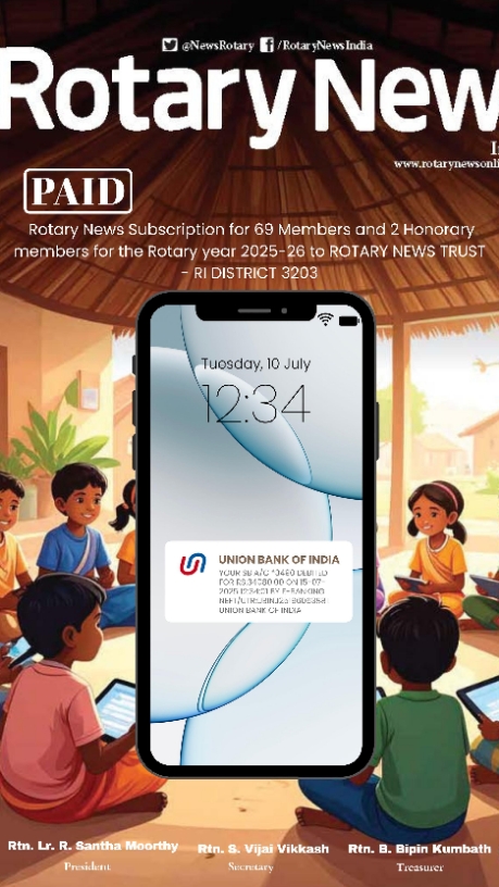 Rotary News Subscription Paid