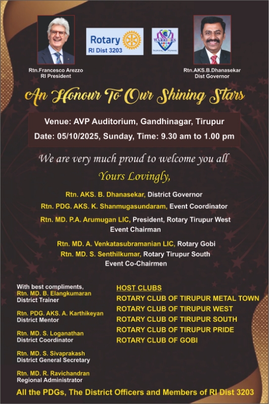 Honoring and Recognizing Senior Rotarians