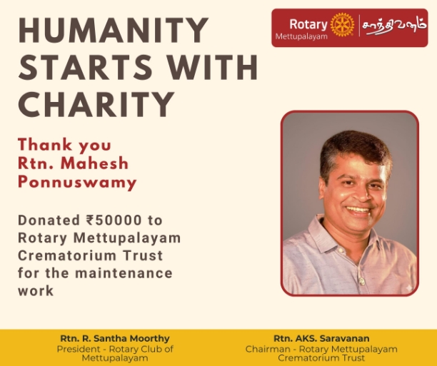 Contribution to Shanthivanam Project