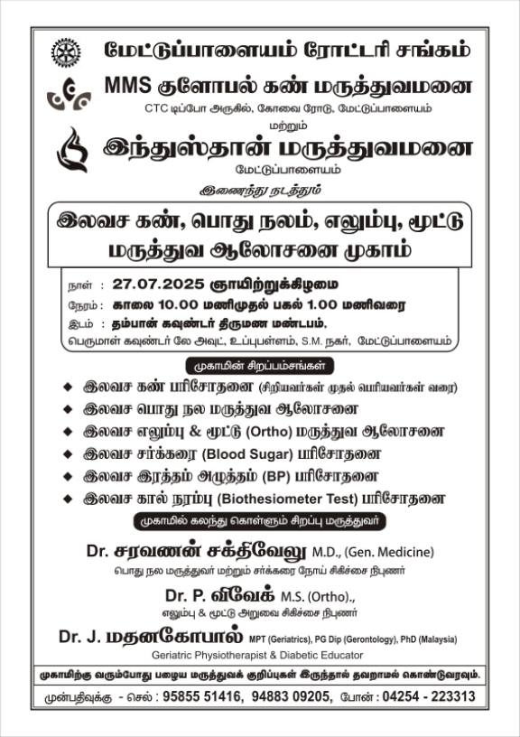 Multi-Speciality Medical Camp at S.M.Nagar