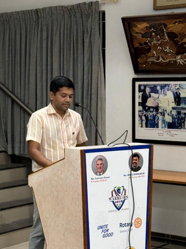 30th Meeting of Rotary Year
2025 -26 - Assembly 