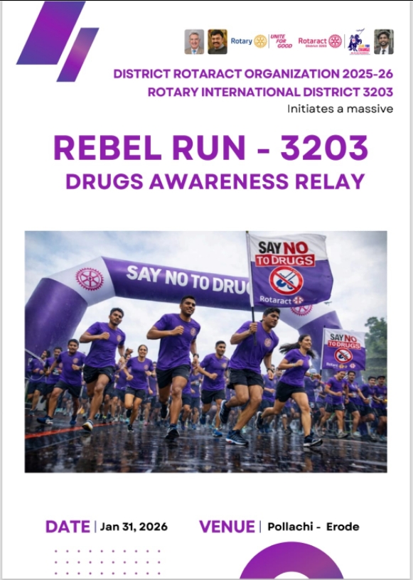 Contribution to Rotaract Drug Awareness Rally 