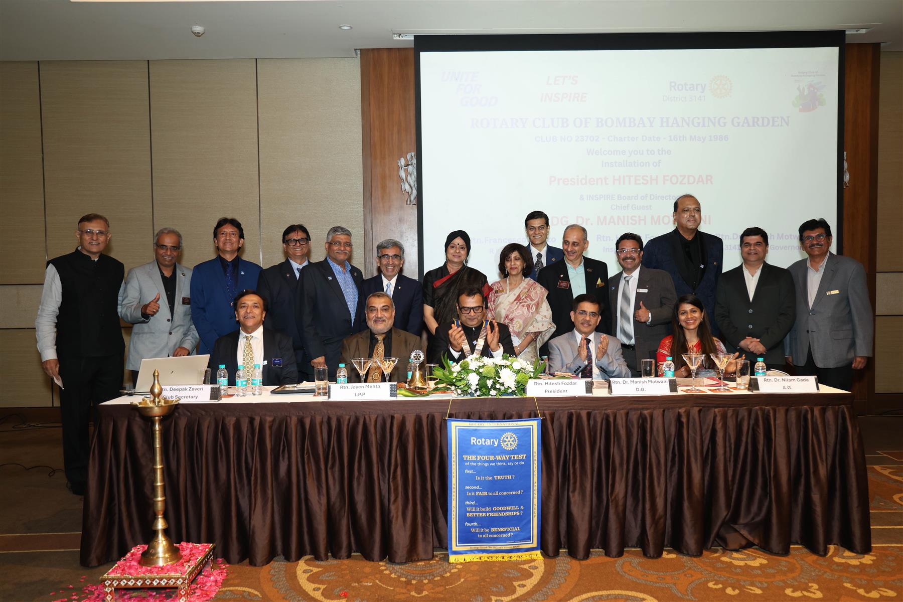 Inspire President Hitesh Installation