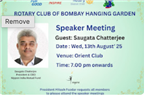 Speaker Saugata Chatterjee