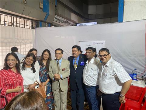 Blood collection drive at dadar railway station