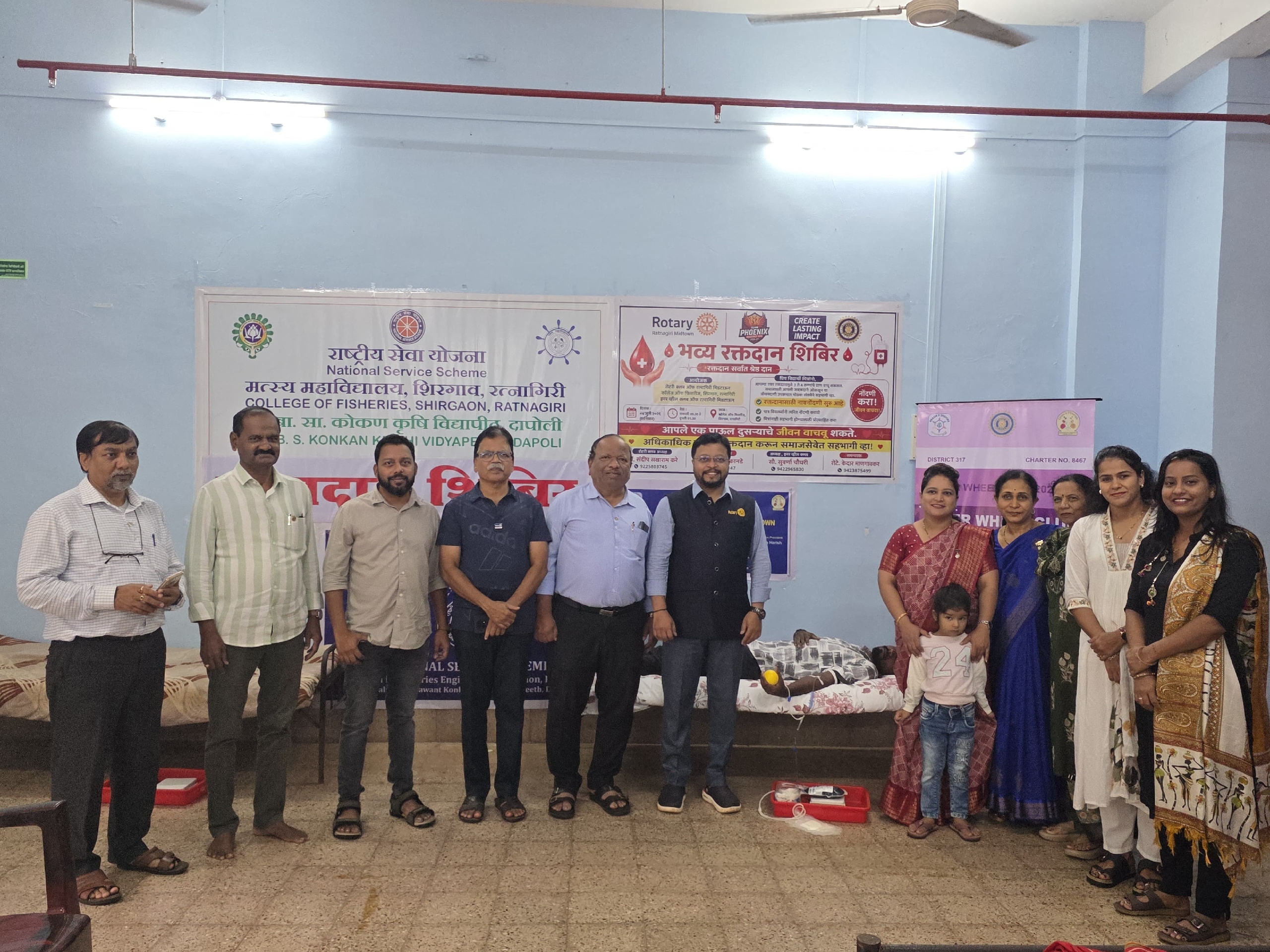 Blood Donation Drive at Fisheries College Shirgaon Ratnagiri
