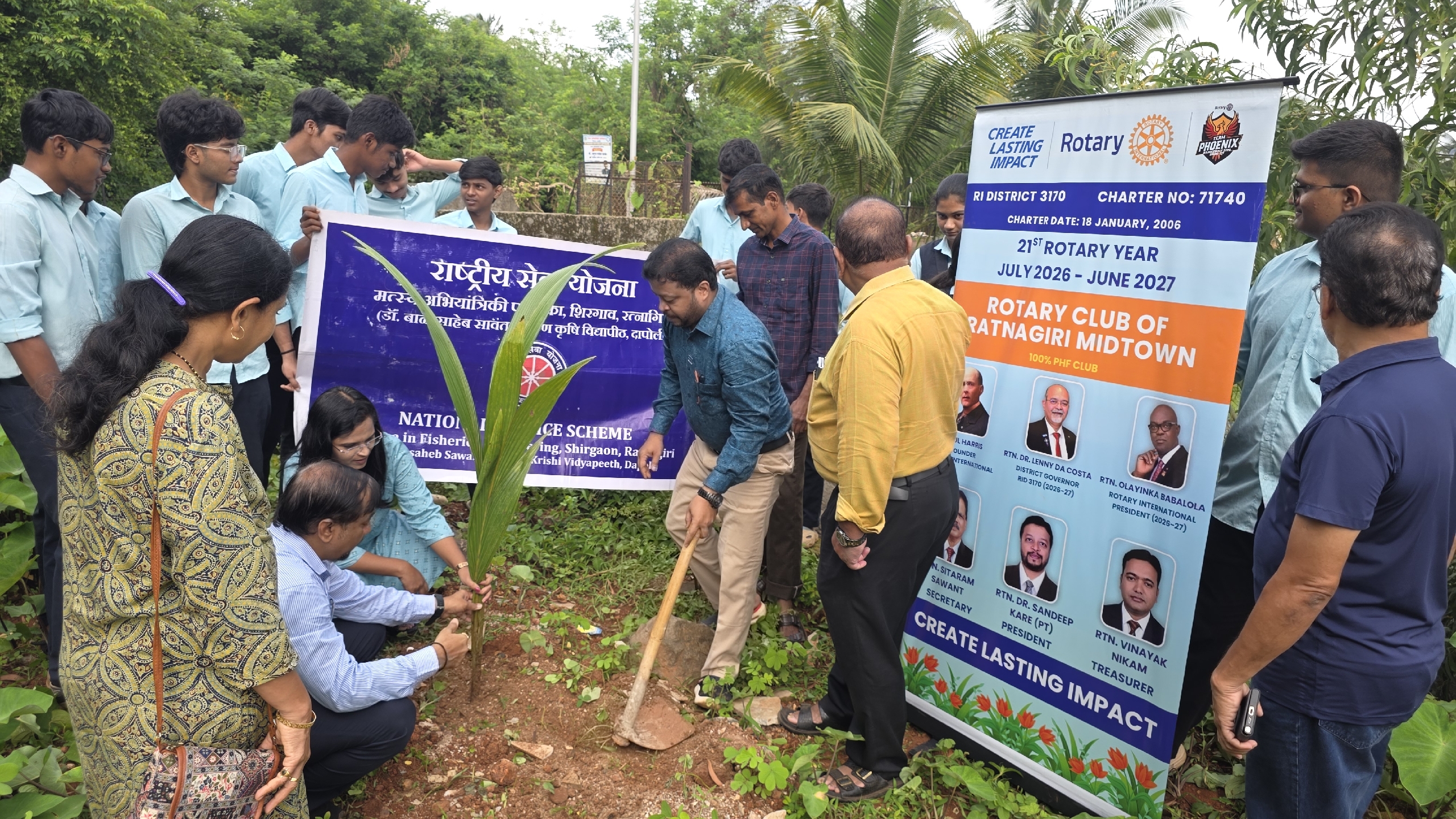 Tree Plantation Drive at Fisheries College Shirgaon Ratnagiri