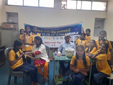 Blood Group and HB camp at Antarbharati Vidyalay.