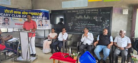Road Safety Awareness Camp at Ideal School