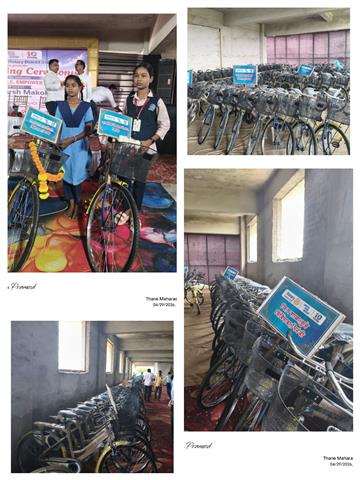 Bicycle Donation to Girls from Adivasi Padas