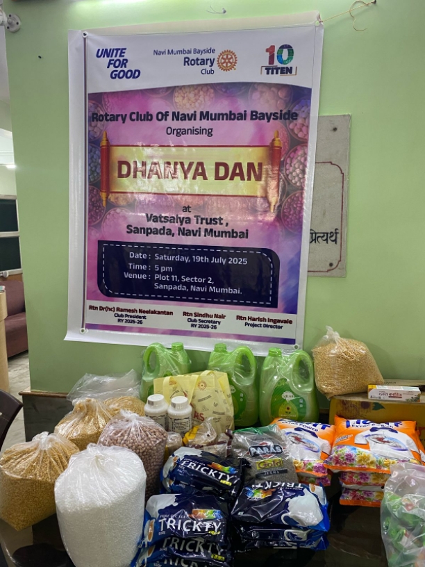 Dhanyadan- Food grain distribution at Vatsalya Tru