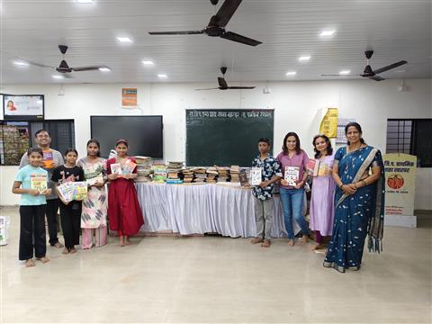 Donated Books for Library to ZP School Project