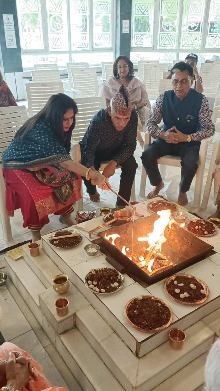 Community Havan for seeking blessings to Rotary