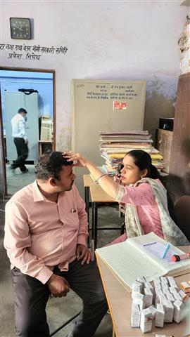 HEALTH AND  EYE CHECK UP CAMP