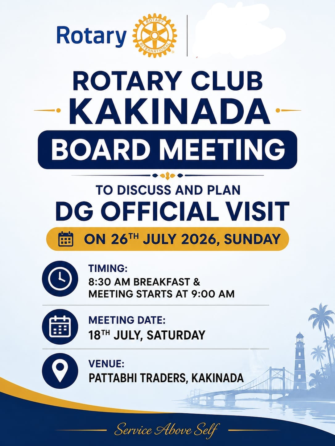 2nd Board Meeting to plan for DG Official Visit