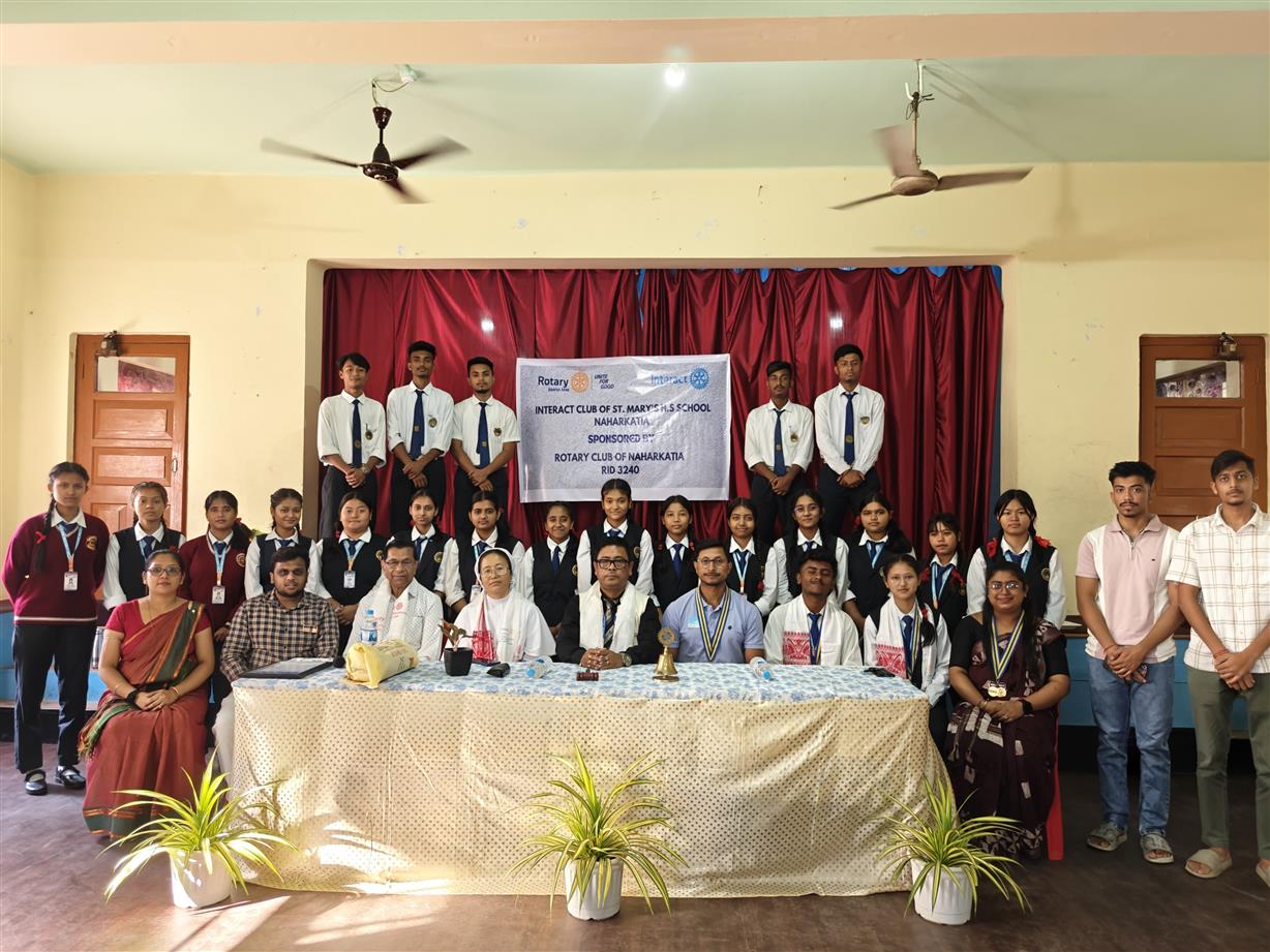 Charter handover ceremony of Interact Club