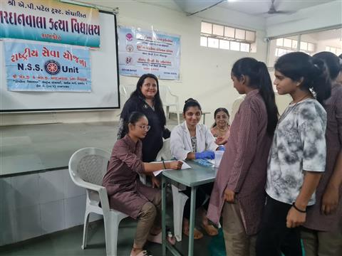 Anemia Check-up camp Bardanwala School