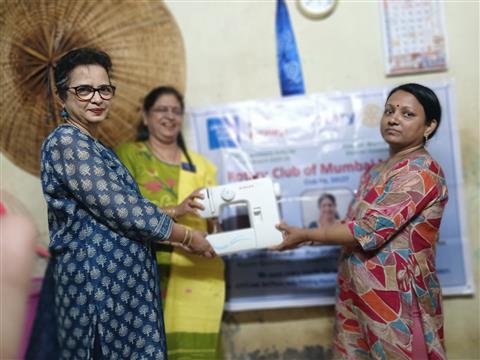 Way to independence Donation of Sewing  Machine