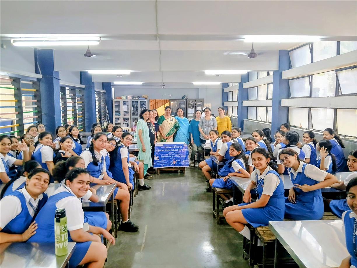 Mental health session  at J B Vachha School