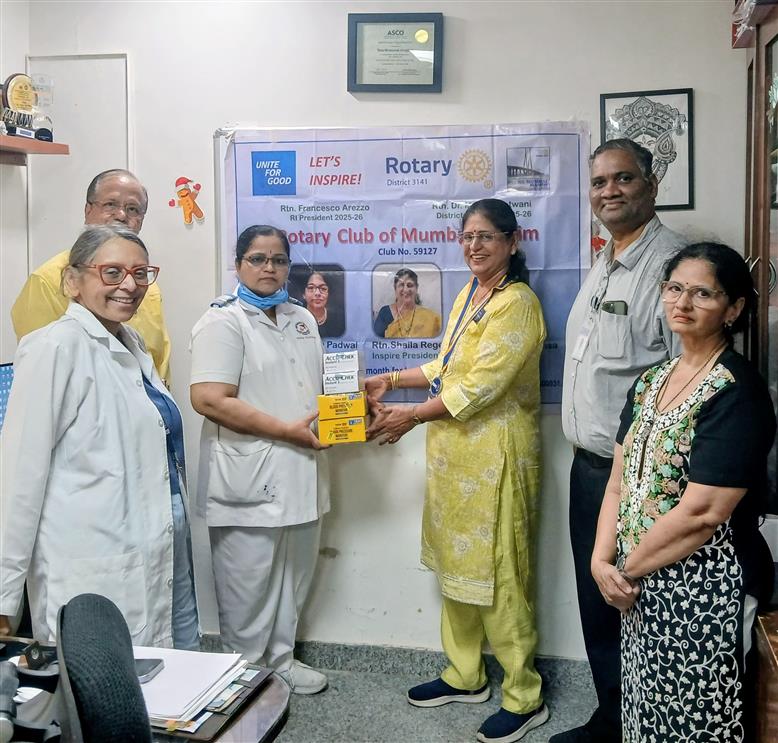 Donation of BP monitors and Gluvcometers to TATA