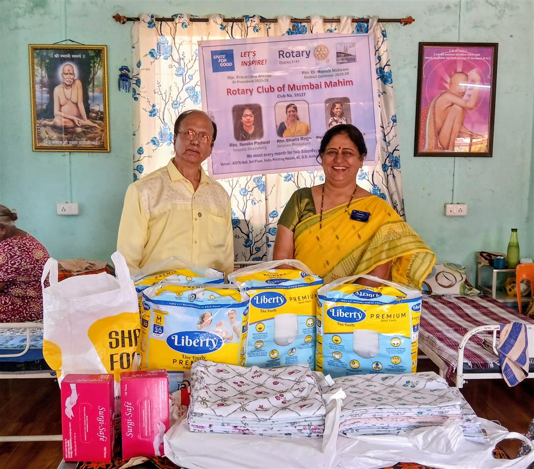 Donation of Bedsheets diapers and hand gloves