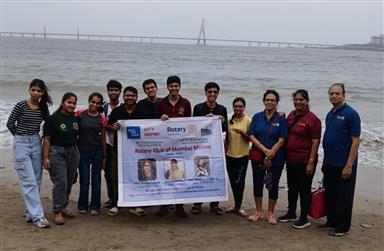 Beach Clean-up after Anant Chaturthi